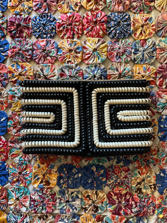 1940s Iconic “Telephone Cord” Clutch/Wallet- 4 x 8”